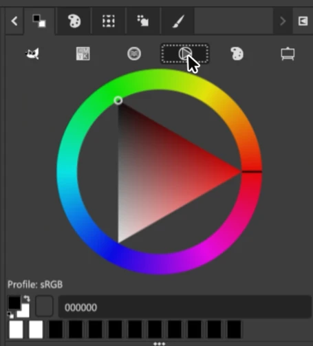 GIMP color picker
